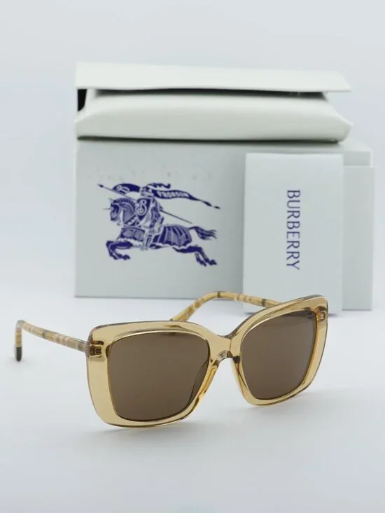 Burberry BE4456 4167/73 Square Sunglasses - Beige/Brown - Picture 5 of 9